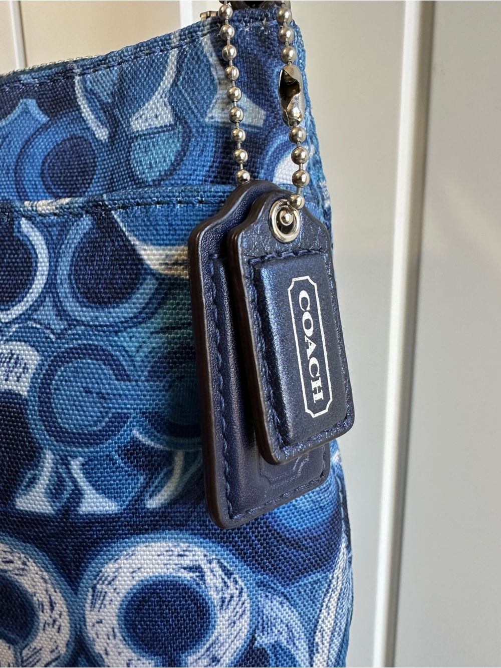 Coach Poppy Hippie Glam Signature Print Crossbody Swingpack in Blue - Picture 4 of 7